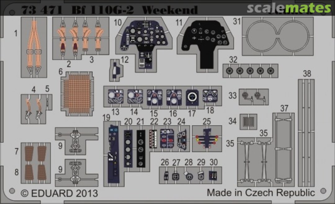 Boxart Bf 110G-2 Weekend 73471 Eduard