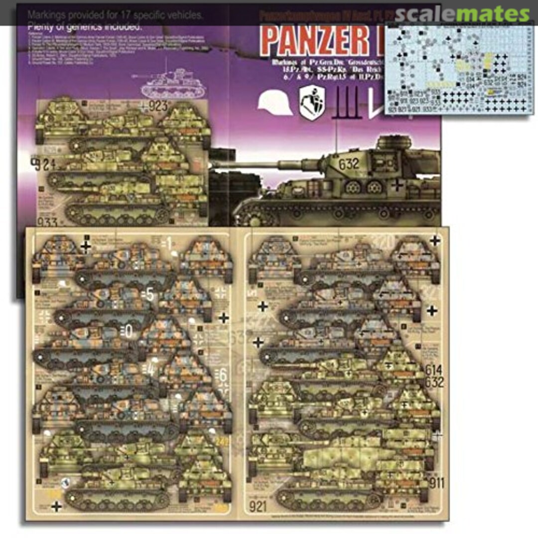 Boxart GD, 18.PzAbt, 11.PD & Das Reich Panzer IVs (Ausf F1/F2/G) AXT721020 Echelon Fine Details