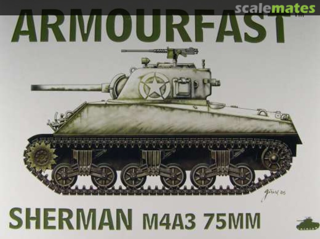 Boxart M4A3 Sherman 75mm 99014 Armourfast