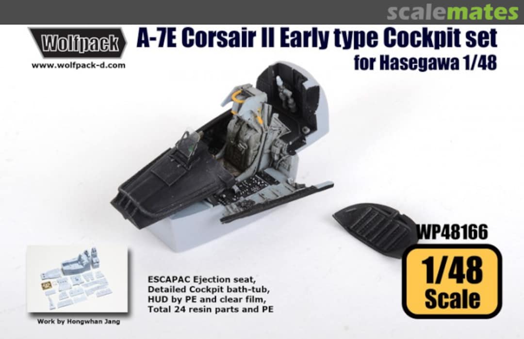 Boxart A-7E Corsair II Early Cockpit Set WP48166 Wolfpack