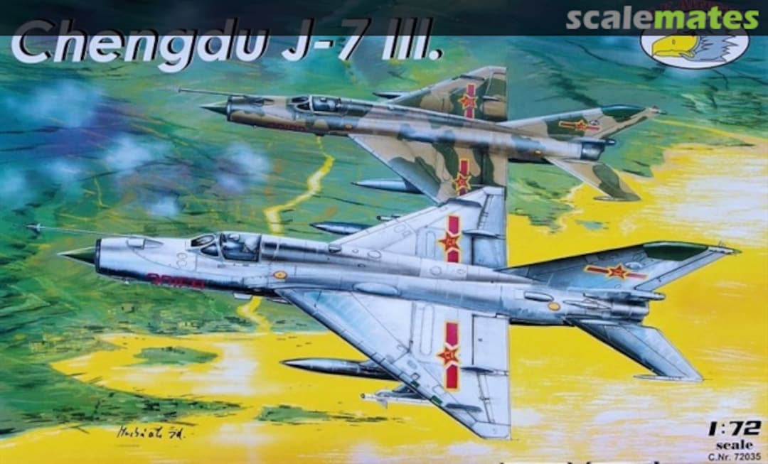 Boxart Chengdu J-7 III 72035 R.V.Aircraft