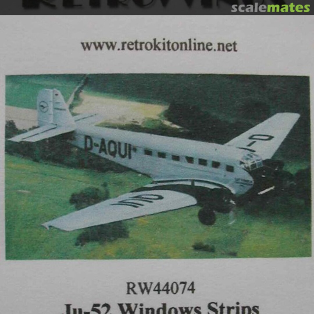 Boxart Ju-52 Window Strips RW44074 RetroWings