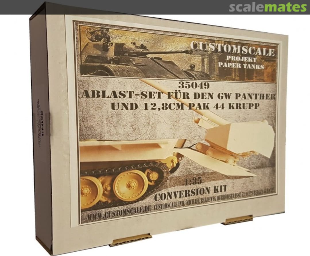 Boxart Ablast-Set für den GW Panther Gerät 5-1211 und 12,8cm PaK 44 35049 Custom-Scale