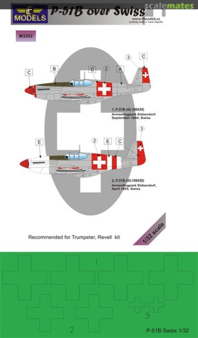 Boxart P-51B Over Swiss M3202 LF Models