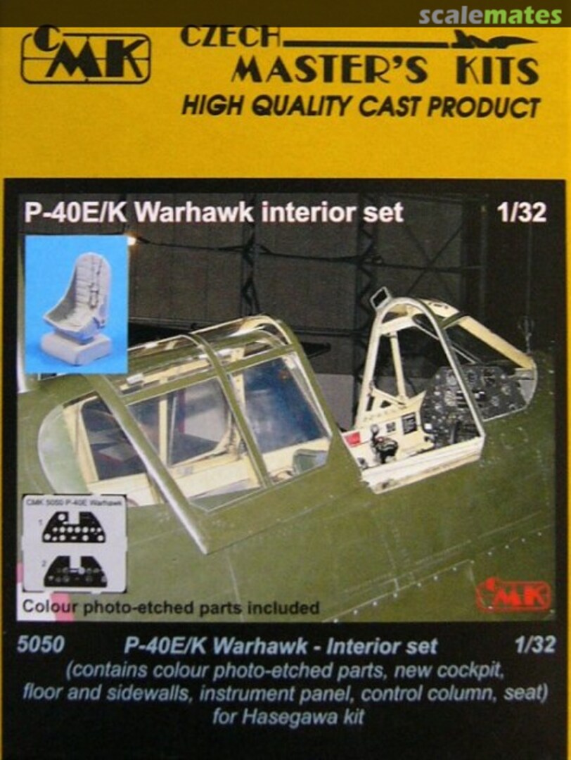 Boxart P-40 E/K Warhawk Interior set 5050 CMK