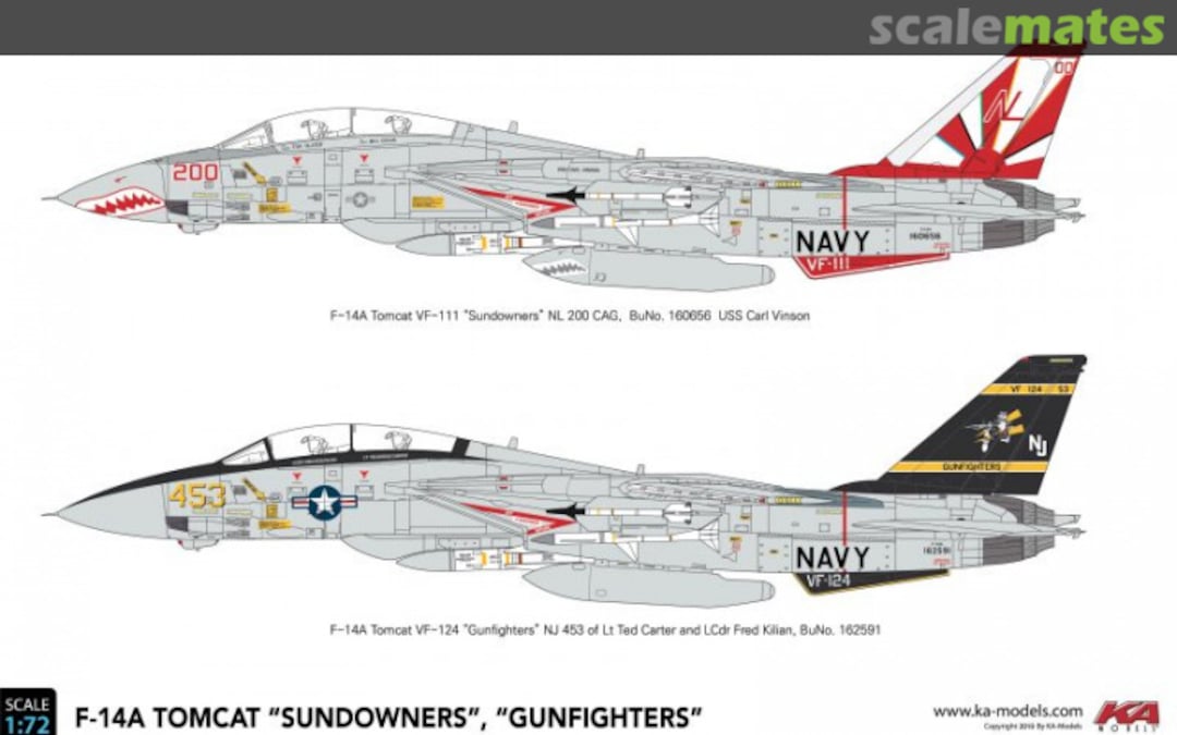 Boxart F-14A Tomcat "Sundowners" KP-72003A KA Models