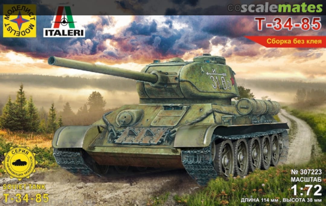 Boxart Soviet tank T-34-85 307223 Modelist