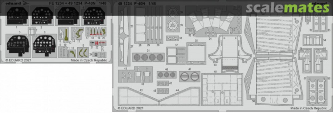 Boxart P-40N ACADEMY 491234 Eduard