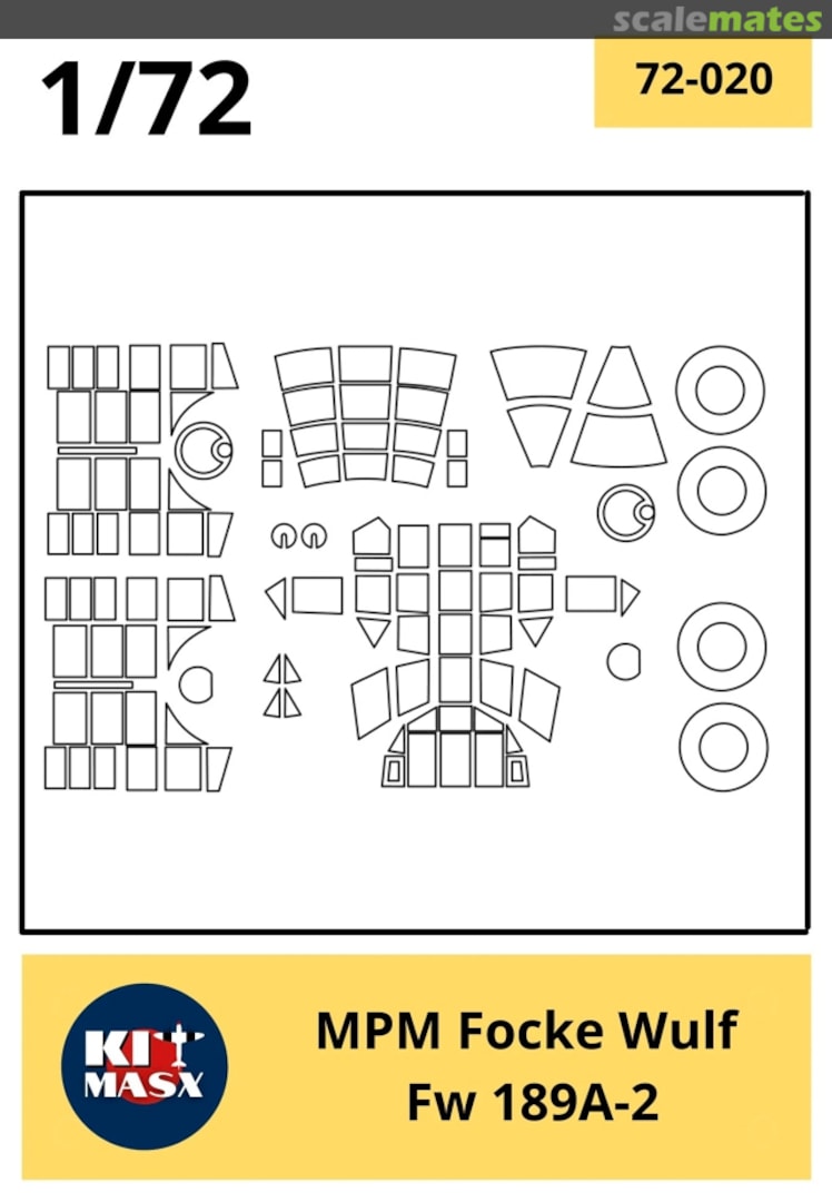 Boxart Focke Wulf Fw 189A-2 72-020 Kit Masx
