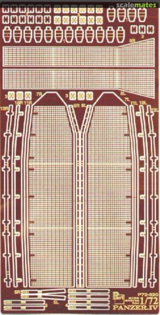 Boxart Drilled side skirts for Panzer IV P72-020 Part