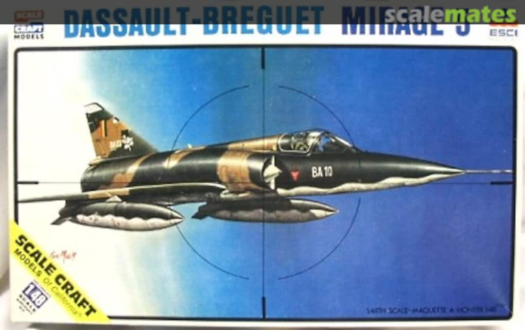 Boxart Dassault-BREGUET Mirage 5 4032 ESCI/Scale Craft