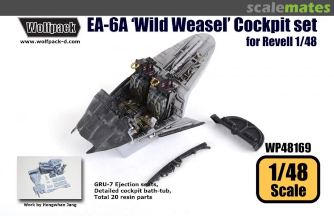 Boxart EA-6A Intruder 'Wild Weasel' Cockpit Set WP48169 Wolfpack