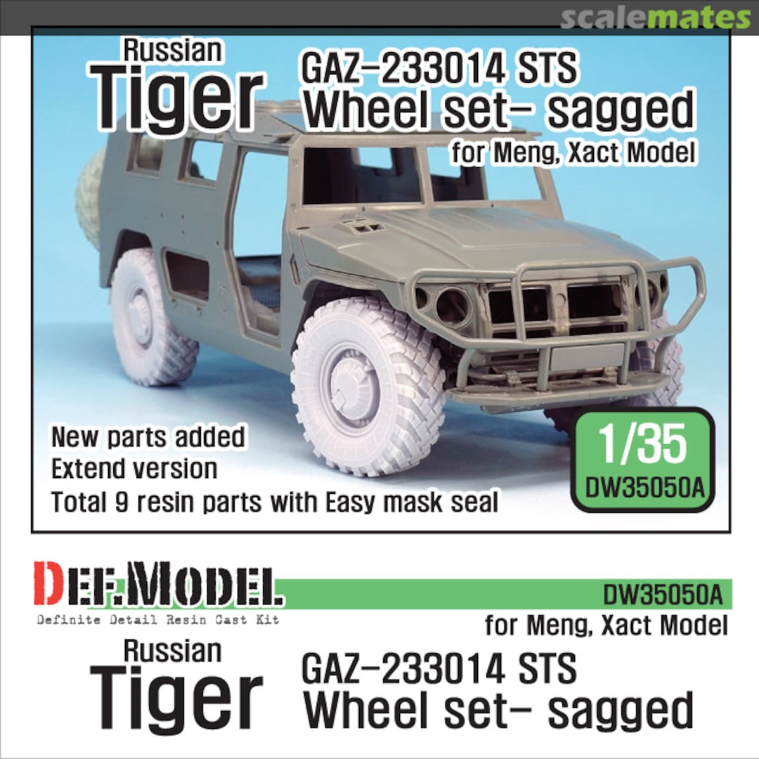 Boxart GAZ-233014 STS Tiger Sagged Wheel Set DW35050A Def.Model