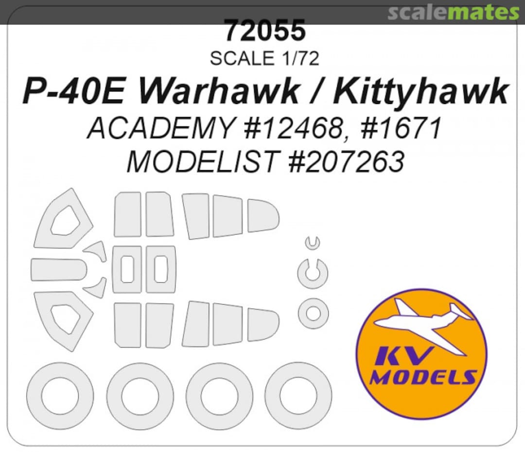 Boxart P-40E Kittyhawk 72055 KV Models