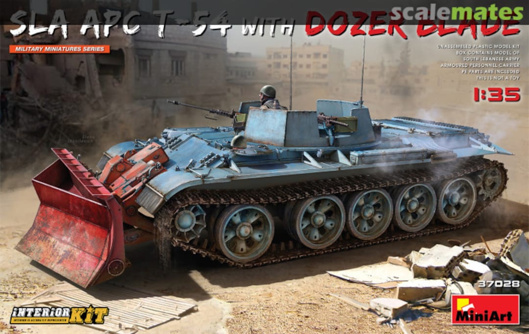 Boxart SLA APC T-54 w/Dozer Blade 37028 MiniArt