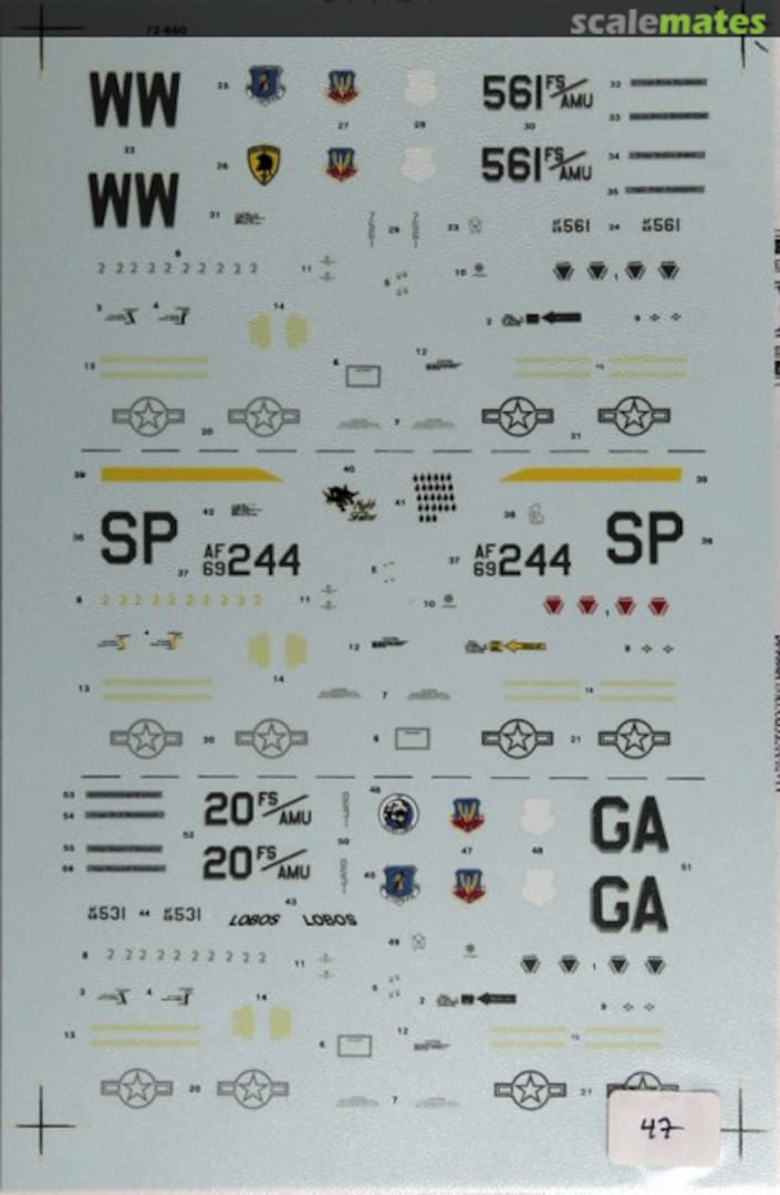 Boxart F-4G & F-4E Phantoms 35FW/561FS Co, 52TFW from Desert Storm F-4E 35FW/20FS Co 72-660 SuperScale International