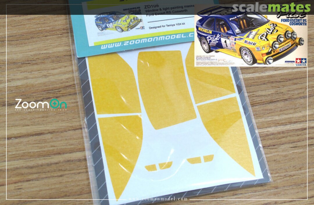 Boxart Window & light painting masks - Ford Escort RS Cosworth ZD108 ZoomOn