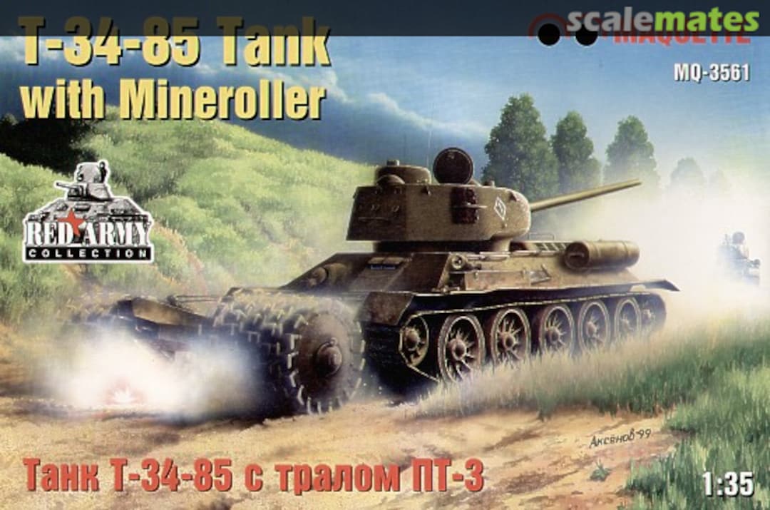 Boxart T-34-85 Tank MQ-3561 Maquette