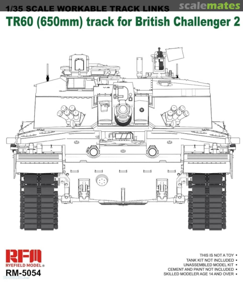 Boxart Challenger 2 TR60 workable tracks RM-5054 Rye Field Model