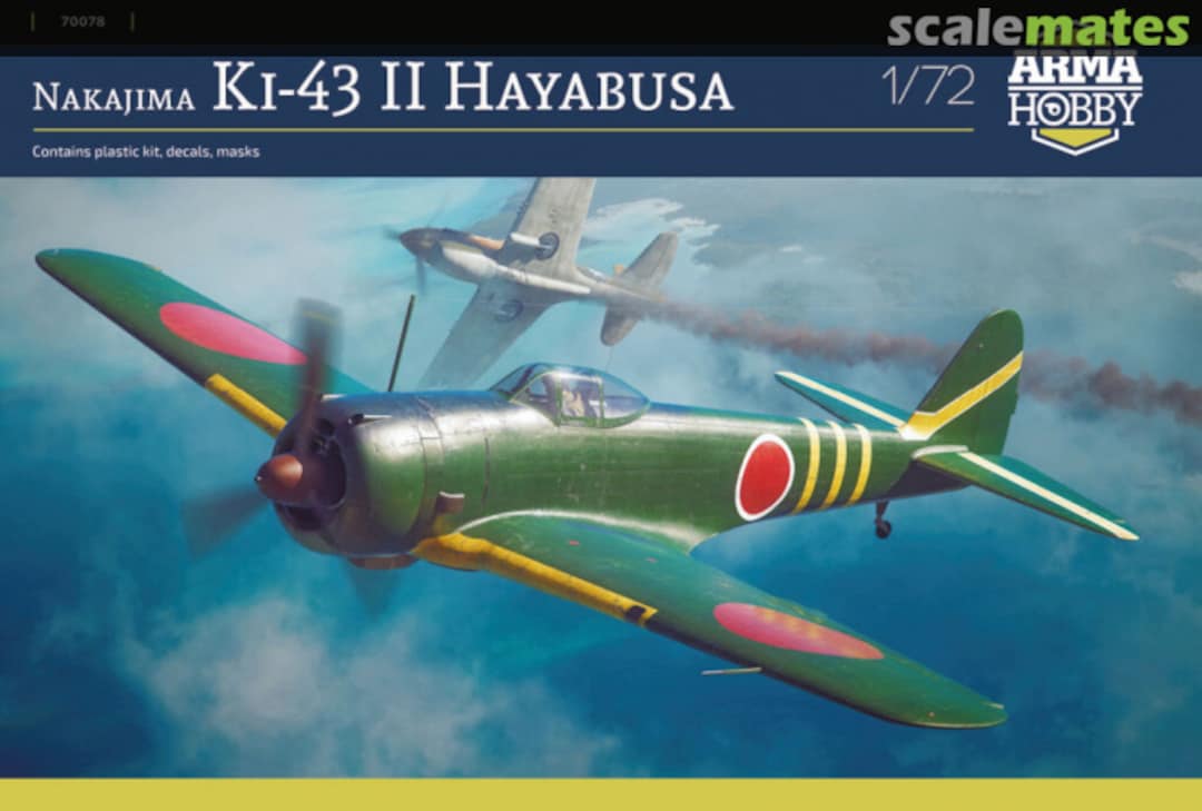 Boxart Nakajima Ki-43 II Hayabusa 70078 Arma Hobby