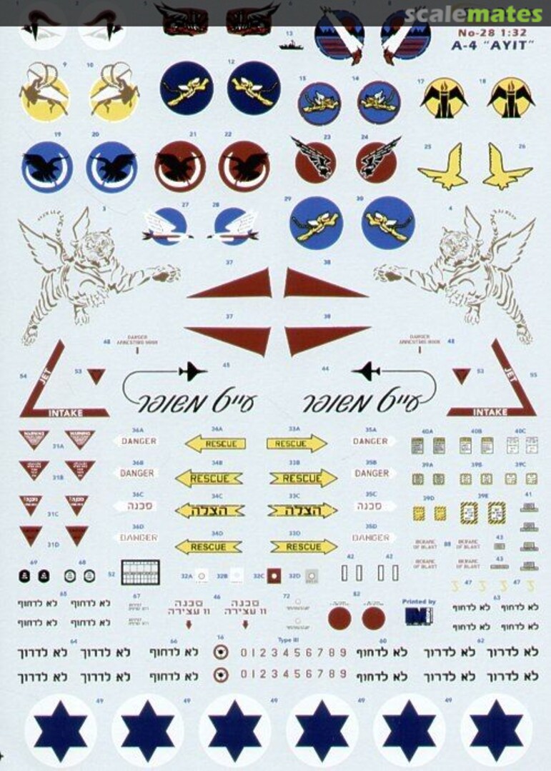 Boxart A-4 Israeli Skyhawks Ayit Collection 6 Sky's Decals