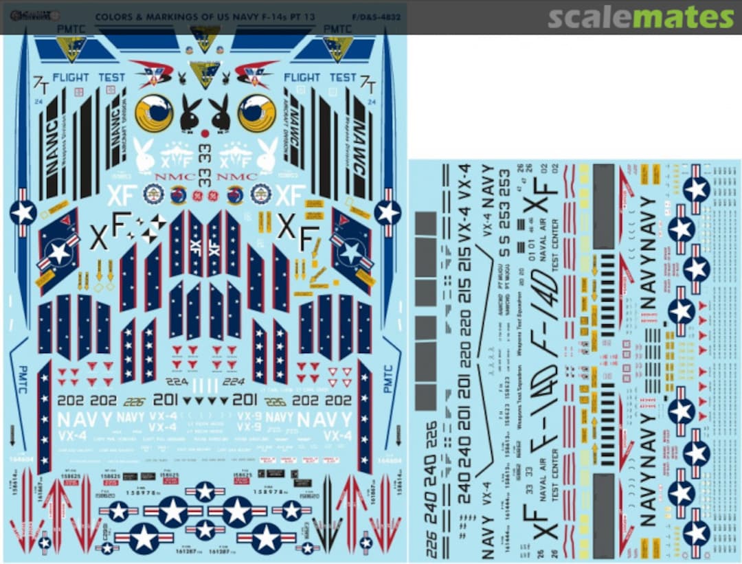 Boxart Colors & Marking of US Navy F-14s PT 13.  F/D&S-4832 Furball Aero-Design