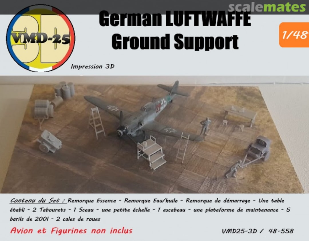 Boxart Set "German LUFTWAFFE Ground Support" 48-558 VMD25_3D