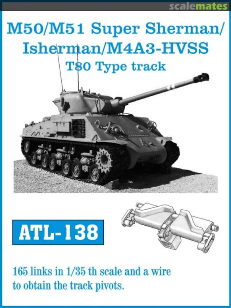 Boxart M50/M51 Super Sherman / Isherman / M4A3-HVSS ATL-138 Friulmodel