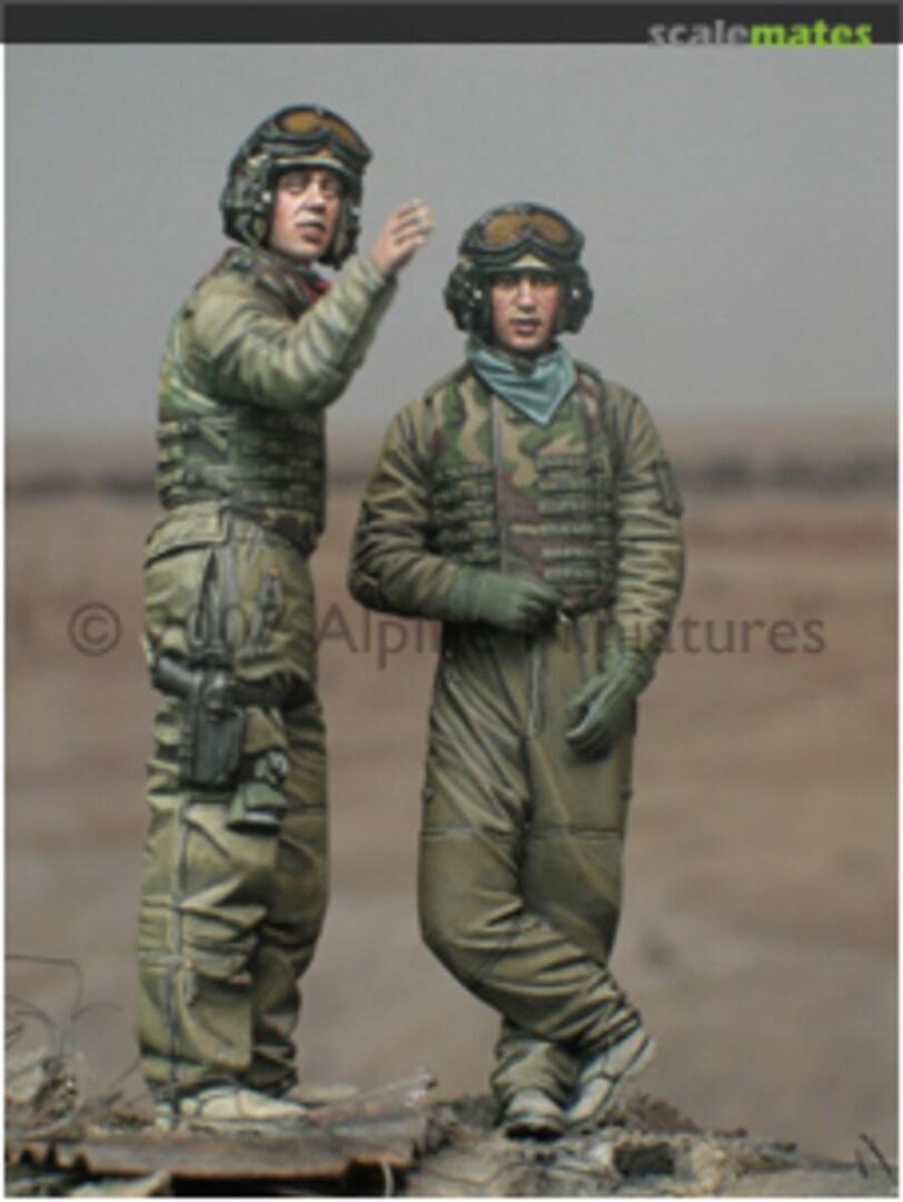 Boxart OIF US Tank Crew Set (2 Fig) 35025 Alpine Miniatures