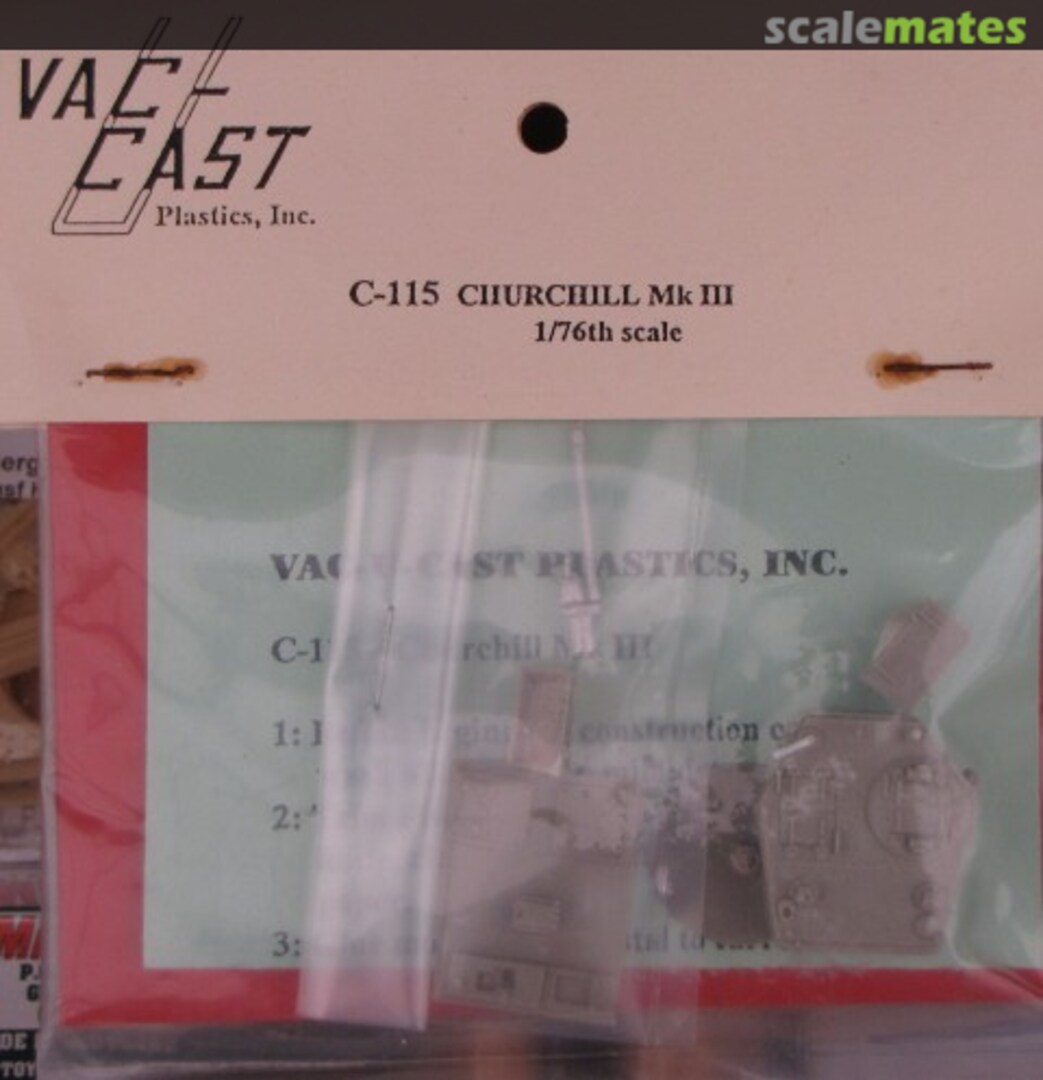 Boxart Churchill Mk III C-115 Vac-Cast Plastics, Inc.