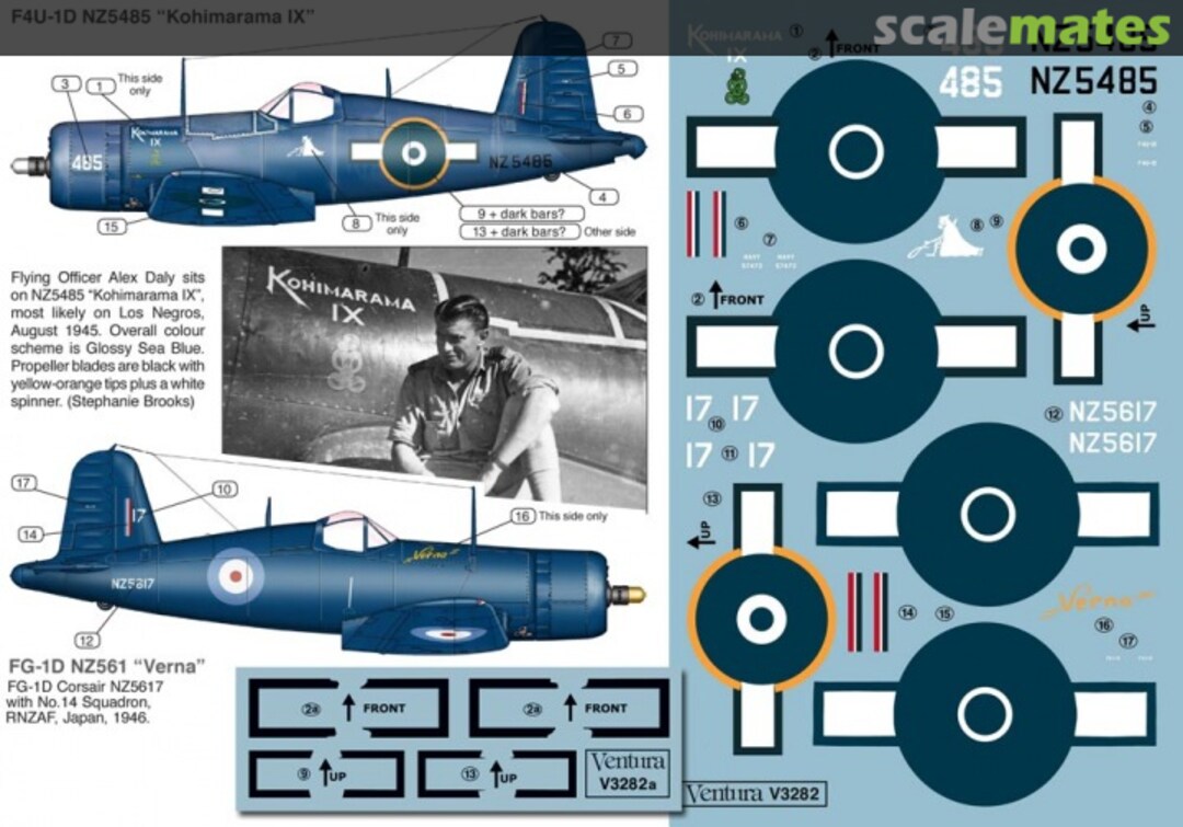 Boxart RNZAF F4U-1D & FG-1D Corsairs V3282 Ventura