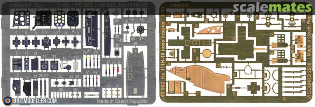 Boxart He 111H-16 nose interior 49962 Eduard