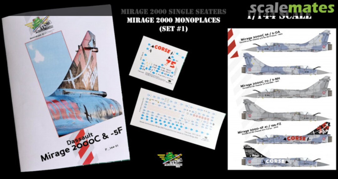 Boxart Dassault Mirage 2000C & -5F P_144-51 FFSMC Productions