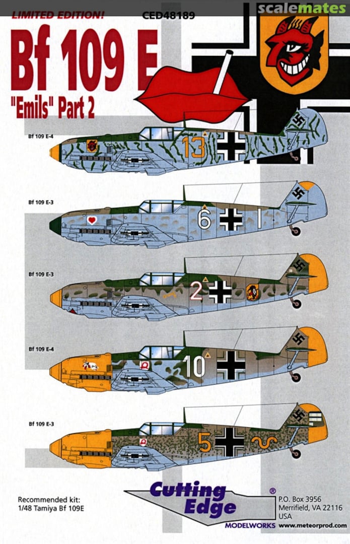 Boxart Bf 109E CED48189 Cutting Edge Modelworks