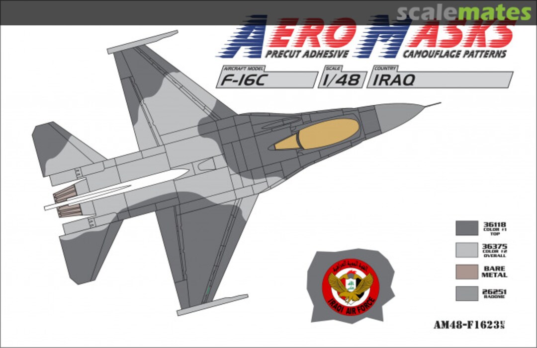 Boxart F-16C Iraq AM48-F1623 AeroMasks