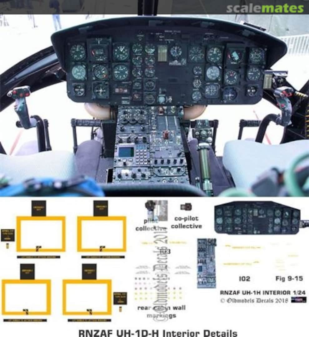 Boxart RNZAF UH-1D/H Interior Details OMD0351 Oldmodels Decals