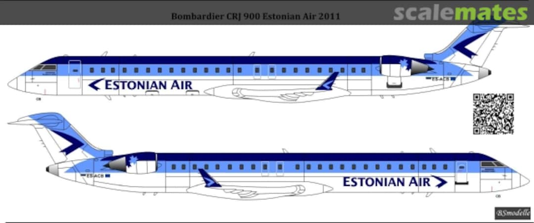 Boxart Bombardier CRJ900 Estonian Air decals BSM720553 BSmodelle