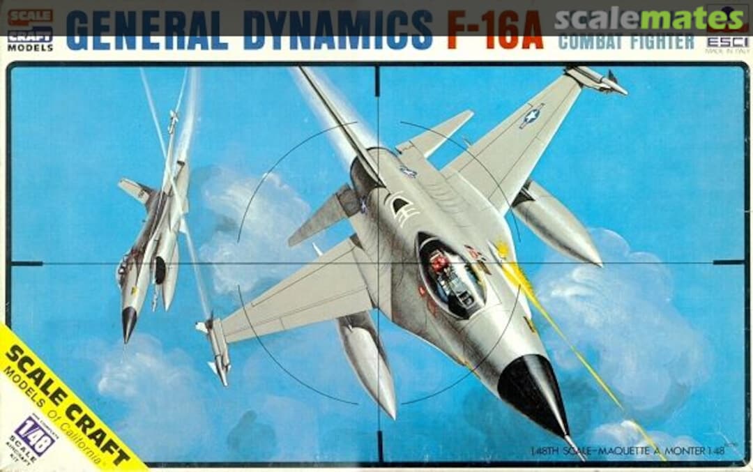 Boxart General Dynamics F-16A USAF / NATO Air-Combat Fighter 4010 ESCI/Scale Craft