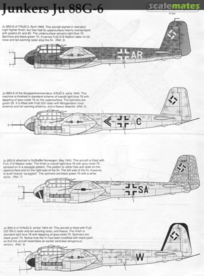 Boxart Junkers Ju 88G-6 4818 Ministry of Small Aircraft Production