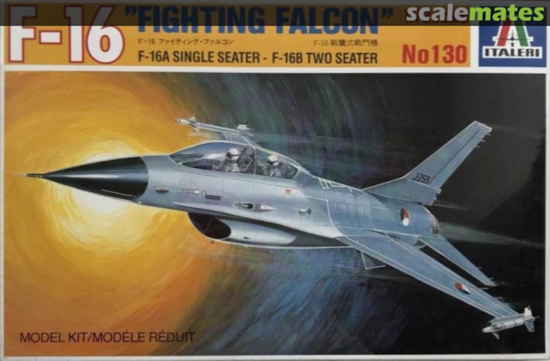 Boxart F-16 "Fighting Falcon" 130 Italeri