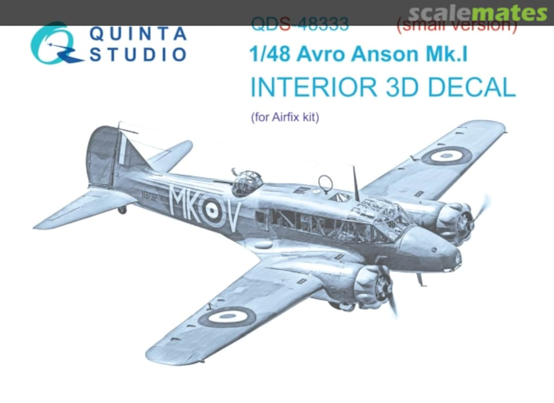 Boxart Avro Anson Mk.I QDS-48333 Quinta Studio