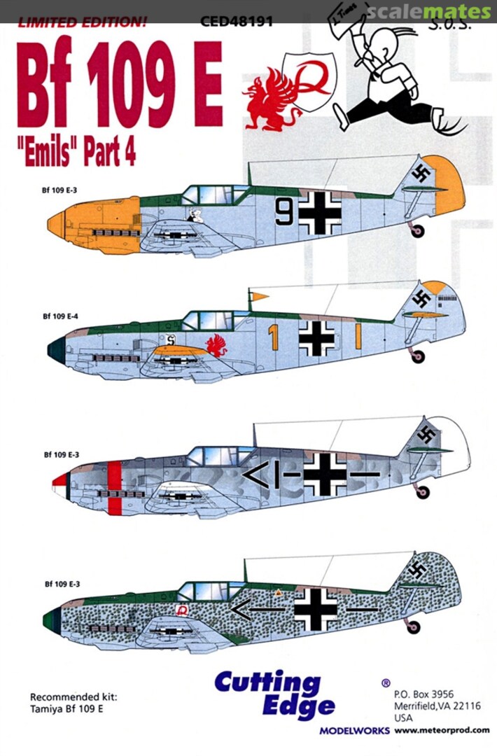 Boxart Bf 109E CED48191 Cutting Edge Modelworks