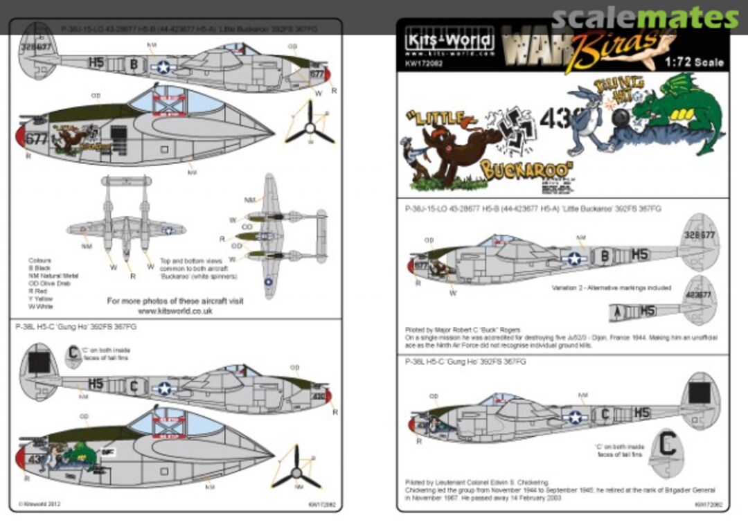 Boxart Lightning P-38J/L KW172082 Kits-World