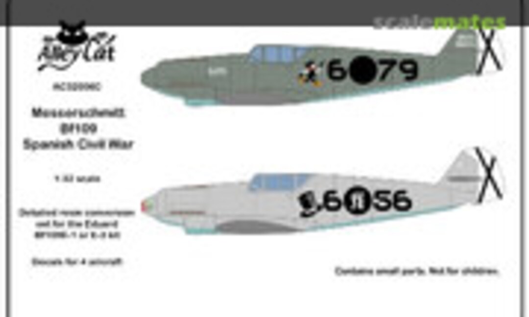 1:32 Messerschmitt Bf 109D &amp; B Conversion Set Spanish Civil War (Alley Cat AC32006C)