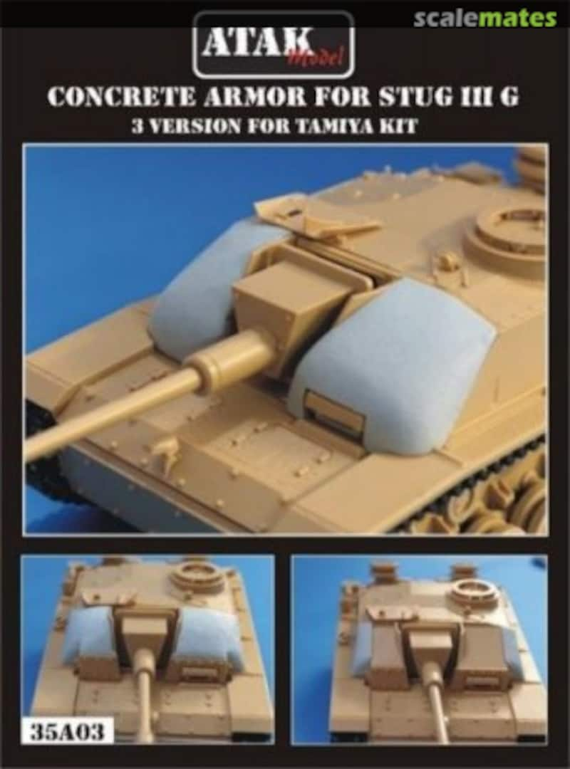 Boxart Concrete Armor for Stug III G 35A03 Atak Model