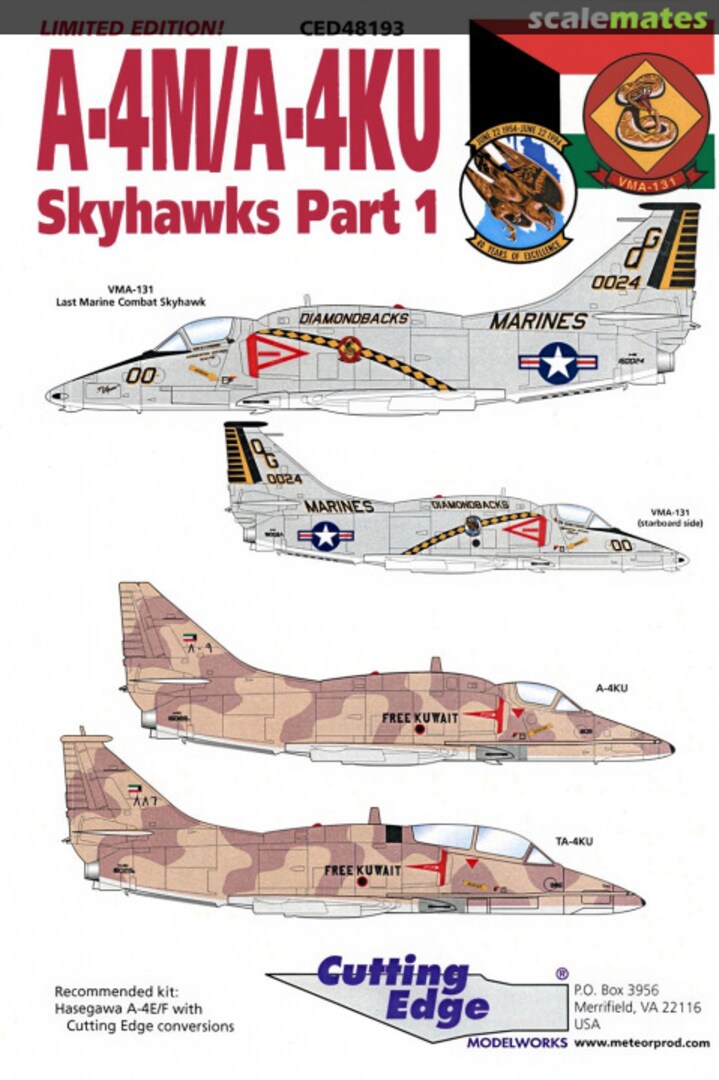 Boxart A-4M/A-4KU CED48193 Cutting Edge Modelworks