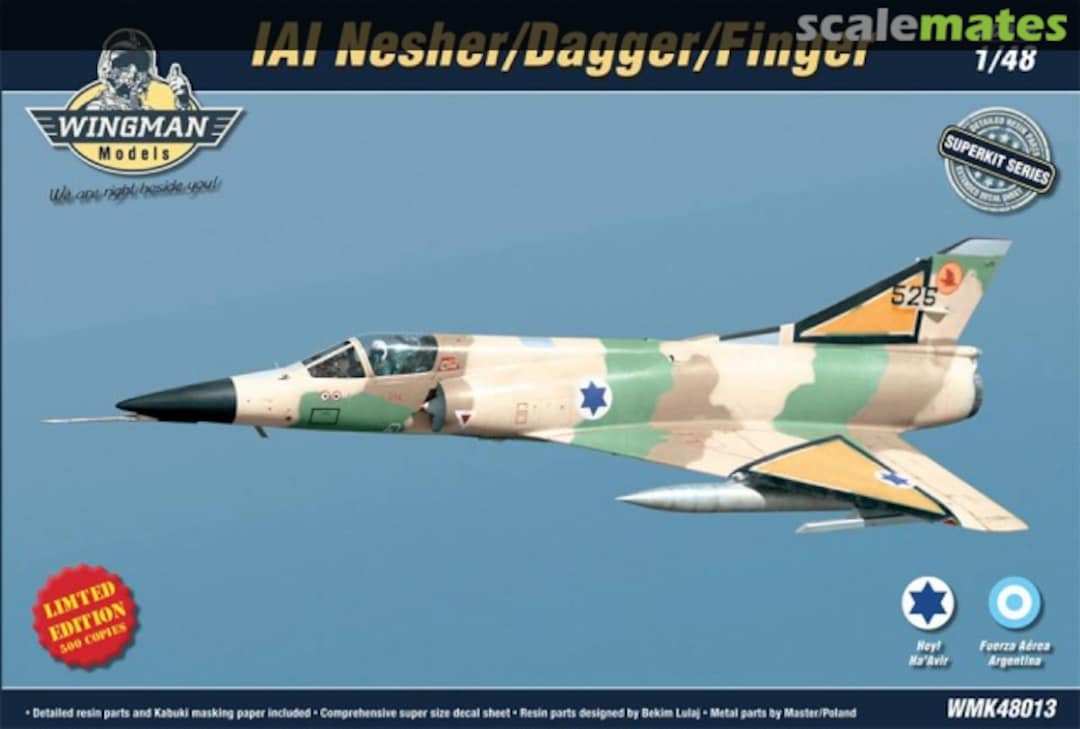 Boxart IAI Nesher/Dagger/Finger WMK48013 Wingman Models