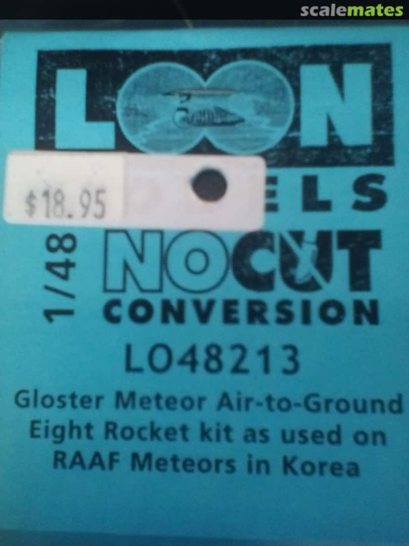 Boxart Gloster Meteor Air-to-Ground Eight Rocket Kit LO48213 Loon Models