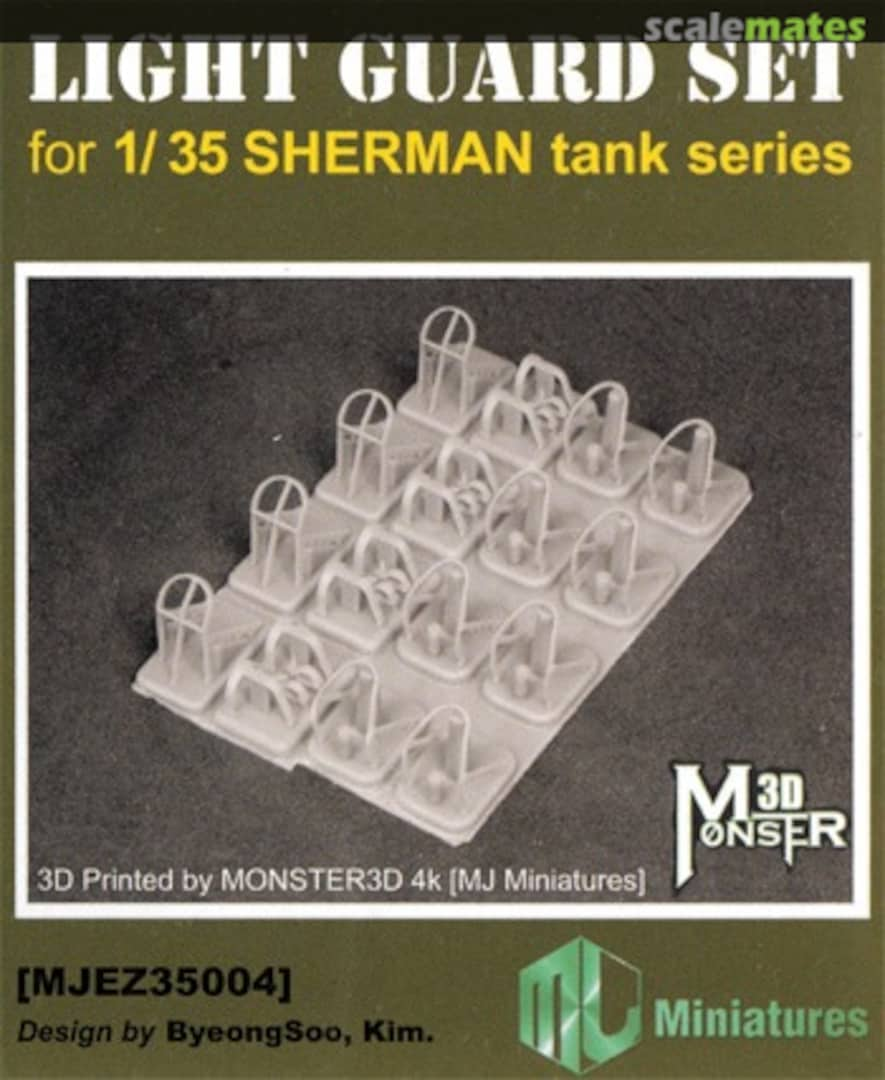 Boxart WWII USA M4 Sherman Light Guard Set MJEZ35004 MJ Miniatures