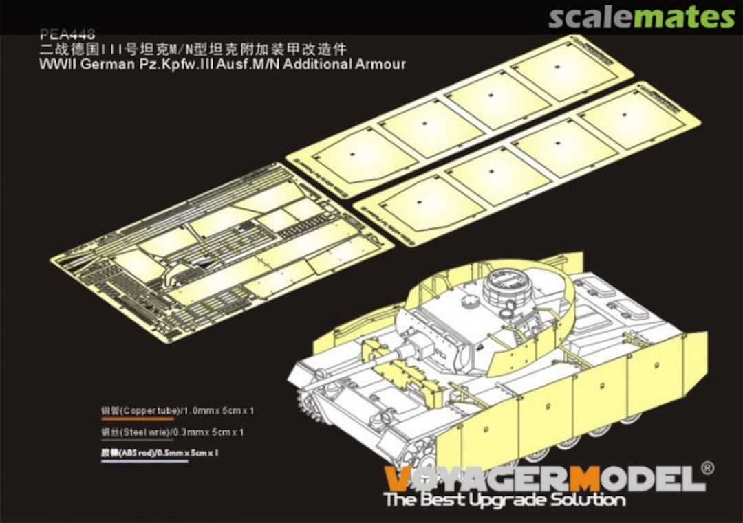 Boxart Pz.Kpfw.III Ausf.M/N Additional Armour PEA448 Voyager Model